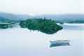 Boat on Quiet Lake, Newfoundland, Canada